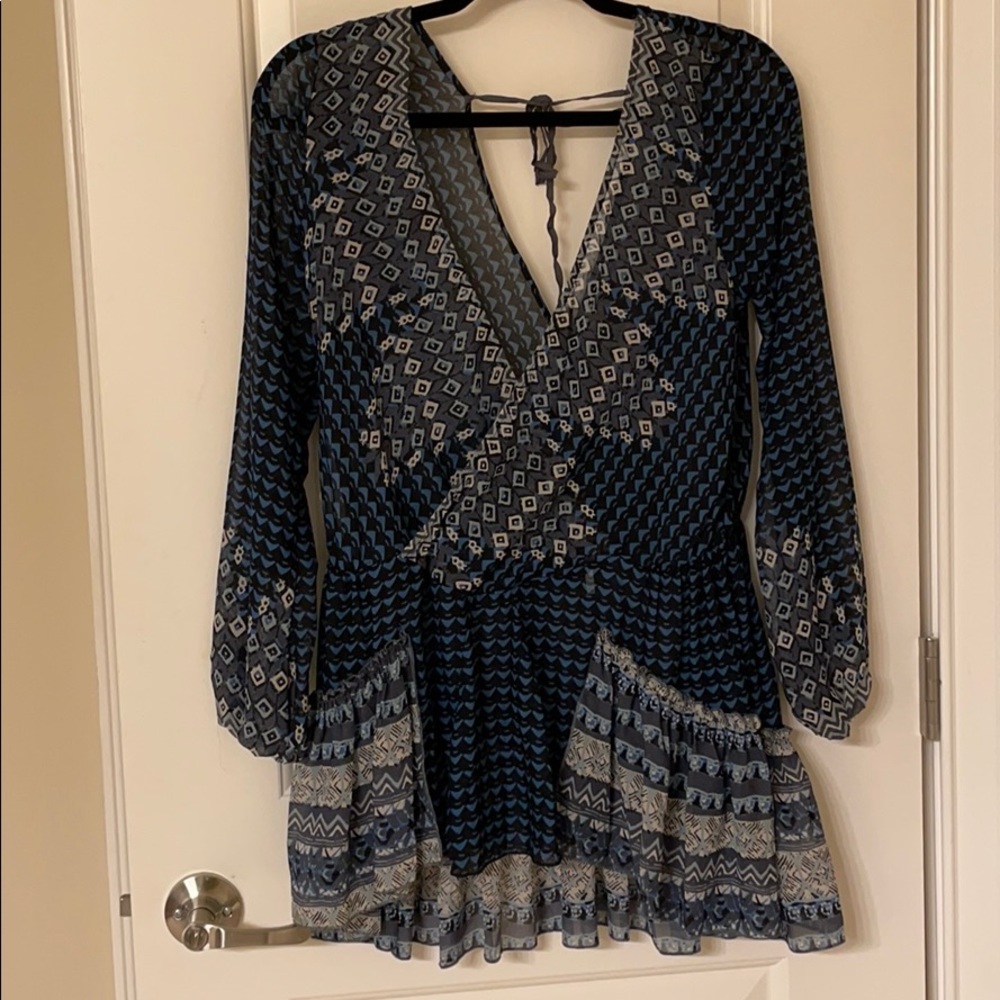 Free People chiffon flowy top